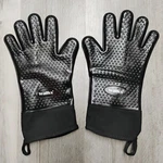 Walfos Grill Gloves Black Heat Resistant Silicone Mitt Nonslip Bbq. Fixed Price $8.99.
