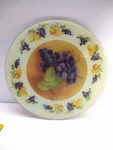 Tuftop Ceramic/tempered Glass Cutting Board 12"CIRCUMFERENC Kitchen Grape Theme. Fixed Price $23.95.