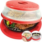 2 In 1, Aidacom Microwave Splatter Cover For Food & Silicone Mat,. Fixed Price $19.16.