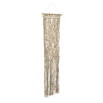 Bloomingville Hand-woven Wool Wall Hanging With Wood Hanger, Natural. Fixed Price $60.97.