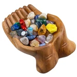 Curawood Carved Hands Offering Bowl - Crystal Holder For Stones, Rock Collect.... Fixed Price $35.80.