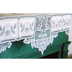 Heirloom 20X91 White Mantel Scarf Heritage Lace Nwt. Fixed Price $45.00.
