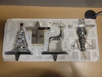Members Mark Set Of 4 Stocking Holders Heavy Snowman, Reindeer, Tree, Gift. Fixed Price $99.99.