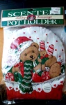 Vtg. Holiday Trimmings Christmas Cinnamon Scented Potholder Bears. Fixed Price $8.99.
