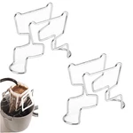 Utysty 2 Pack Portable Coffee Filter Paper Bag Holder Stand Small, Silver. Fixed Price $15.42.