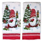 Set Of 2 Christmas Gnome Terry Kitchen Towels By Kay Dee Designs. Fixed Price $16.97.