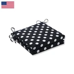 Pillow Perfect Outdoor/indoor Polka Dot Black Squared Corners Seat Cushion. Fixed Price $114.41.