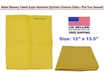 Italian Shammy Towels 12X13.5 Absorbent Cloth Car Kitchen Cleaning. Fixed Price $9.99.