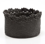 Heritage Lace Set Of 3 Crochet Baskets Charcoal Color, Machine Wash, 6"X6" Round. Fixed Price $19.98.