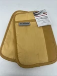 Kitchenaid Beacon Two-tone Non-slip Pot Holder Set, Milkshake/beige, 7"X10", 2. Fixed Price $14.99.