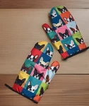 Boston Terrier Dog Oven Mitts Set Of 2 Heat Resistant Gloves For Kitchen Baking. Fixed Price $14.85.