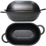 Crucible Cookware Cast Iron Bread Pan With Lid 9.65" X 6.3",. Fixed Price $70.85.