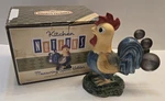 Vtg Ceramic Rooster Chicken Measuring Spoon Holder Cracker Barrel Kitchen Notion. Fixed Price $24.99.