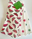 Kate Spade New York Kitchen Dish Towels Watermelon Polka Dots Cotton Set Of 3. Fixed Price $41.57.