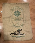 Armenia Coffee Gunny Sack Burlap Jute Bag Costa Rica Pastora Tarrazu 40X28IN. Fixed Price $15.98.