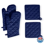 Native Fab 4 Piece Set - 2 Oven Mitts & Potholders, Heat Resistant, 100% Cotto. Fixed Price $34.39.