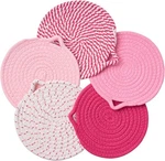 7.3" Pink Trivets For Dishes,pot Holders Kitchen,hot Pads. Fixed Price $14.52.
