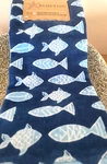 Nwt Bluetide 3 Kitchen 100% Cotton Terry Towels Fish Block, Nautical,sealife,. Fixed Price $10.95.