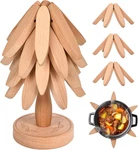 Wooden Trivets For Hot Dishes Pots And Pans Pads Table. Fixed Price $40.99.