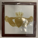 3DROSE PH-108309-1 Claddagh Tile Pen Holder, 5". Fixed Price $27.00.