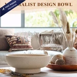 Ymxyjm Large Decorative Bowl, Modern Handicraft Resin Bowls For Medium, Beige. Fixed Price $36.99.