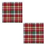 Sleigh Bell Plaid Napkin - Set Of 2 By Park Designs Christmas Holiday. Fixed Price $18.99.