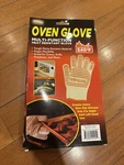 The Glove Heat & Flame Resistant Oven Mitt Beige Blue Aramid Non-slip. Fixed Price $10.44.