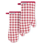 Kitchenaid Gingham Oven Mitt 2-PACK Set, Passion Red, 7"X13",. Fixed Price $38.45.