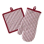 By Saturday Knight Ltd. Winter Greetings Oven Mitt & Pot Holder Set, Natural. Fixed Price $11.71.