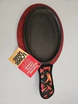 Lodge Logic LFSR3 Pre-seasoned Cast Iron Fajita Grill Hot Handle Holder Set. Fixed Price $10.00.