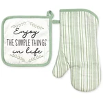 Homewear Enjoy The Simple Things Life 2-PC. Oven Mitt & Potholder Set. Fixed Price $8.50.