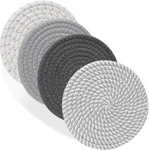 Billbotk 7" Trivets For Hot Dishes, Pots And Pans, 4 Heat Resistant Gray. Fixed Price $13.35.