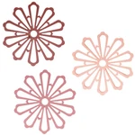 Allydrew Insulated Silicone Carved Trivets, Non-slip Floral Coasters. Fixed Price $15.99.
