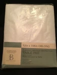Newbridge Vinyl Flannel Backed Table Pad Protector - 52 X 108. Fixed Price $18.99.