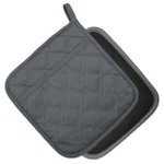 2 Pcs Gray Pot Holders Sets For Kitchen Heat Resistant Oven Hot Pads With Pocket. Fixed Price $16.65.