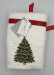 Winter Dreams Christmas Tree Hand Towels Set Of 2 100% Cotton Embroidered Bead. Fixed Price $11.69.