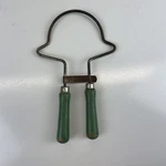 Vintage Unique Canning Jar Lid Opener Lifter Green Wood Handle Usa 7.25. Fixed Price $9.75.