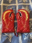 Dii Design Imports Pair Lobster Claw Oven Mitts. Fixed Price $20.00.