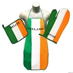 Ireland Flag Kitchen & Bbq Set *new* W/ Apron Oven Mitt Pot Holder Irish Erin. Fixed Price $22.99.