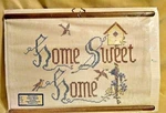 Home Sweet Mural Dowels Cord Nos RN15424 Made Usa New Stevens Linen.. Fixed Price $19.99.