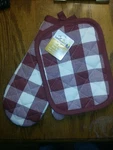 Way Celebrate Harvest Pot Holder Oven Mitt 7X12.5 7X9 In Rust Orange New. Fixed Price $7.99.