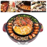 In Electric Smokeless Grill And 110V Hot Pot Bbq Soup Shabu 2200W. Fixed Price $70.55.