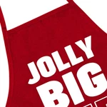 Jolly Big Red Guy Grill Bbq Cook Funny Adjustable Adult Apron W/ Pockets. Fixed Price $19.99.