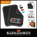 Zulay 2-PACK 9X12 Waterproof Silicone Trivets Kitchen Essential For Hot Items. Fixed Price $28.99.