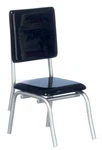 Dolls House 1950'S Retro Black Kitchen Chair Cafe Diner Dining Room Furniture. Fixed Price $14.80.