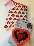 Oven Mitt & Cookie Cutter Set -lot Of 2 Wilton Rosanna Pansino 16-BIT Heart. Fixed Price $13.00.