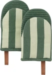 Folkulture Oven Mitts - Set Of 2 (5.75"X9") With Hanging Loop For C. Fixed Price $40.80.
