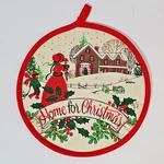 Vintage Csc Home For Christmas Pot Holder Hot Pad Kitchen Kitsch Arline 1986. Fixed Price $12.99.