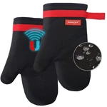 Coziselect Silicone Oven Mitts, Magnetic Design, Black. Fixed Price $32.74.