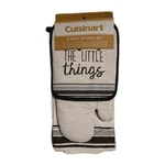 Cuisinart 3 Piece Kitchen Set (enjoy Little Things) Oven Mitt, Towel, Potholder. Fixed Price $12.00.
